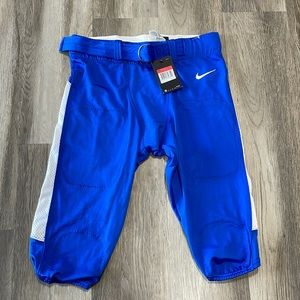 Nike Team Vapor Pro Vented Men's Football Pants size large blue white NEW